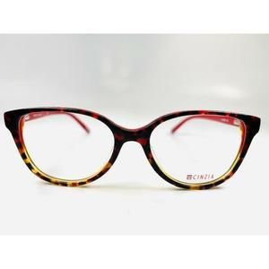 New Cinzia by Europa CIN-5033 C2 Red Tortoise & Citrus Eyeglasses 52/16/140